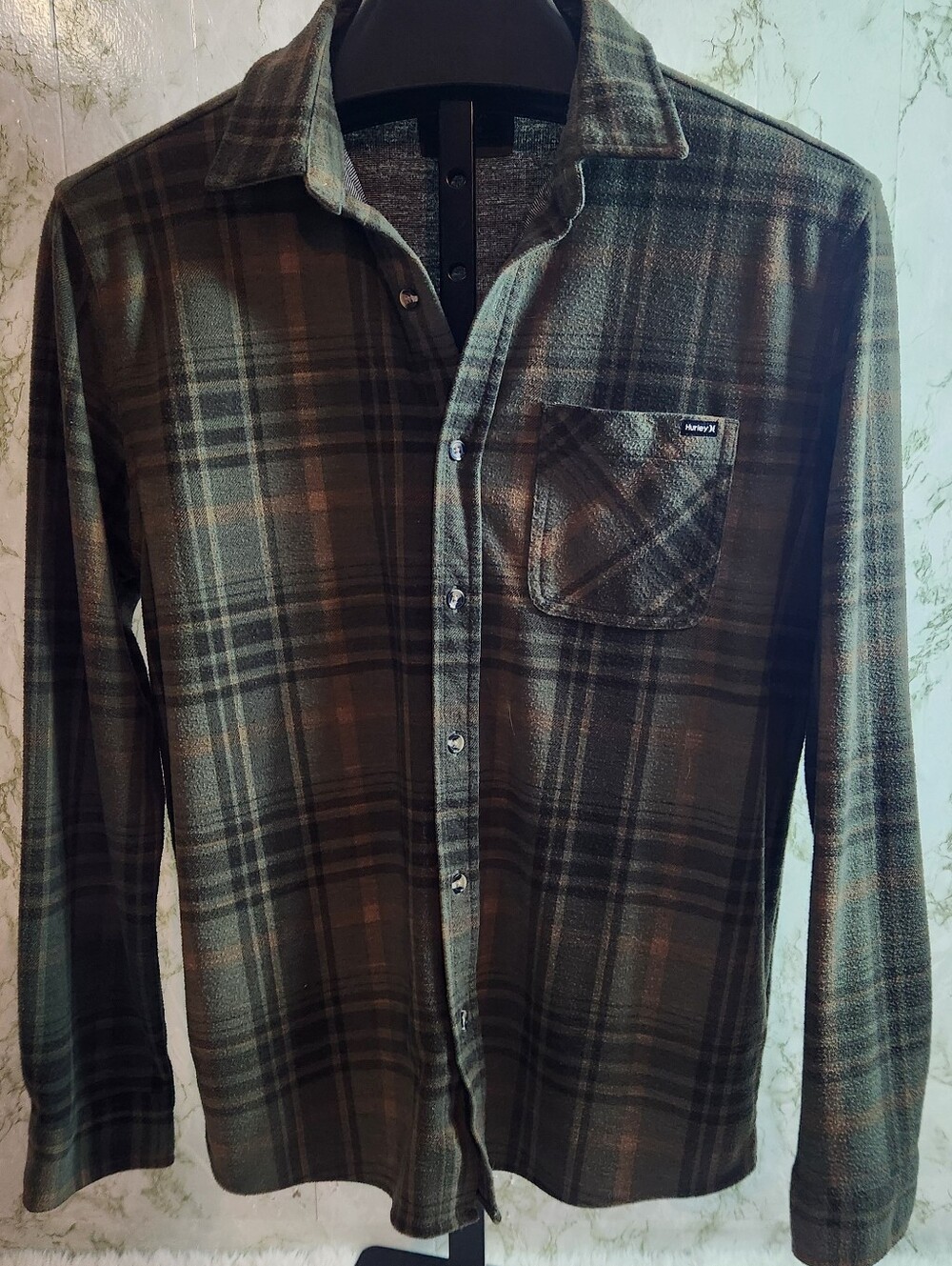 Hurley Plaid Button Down